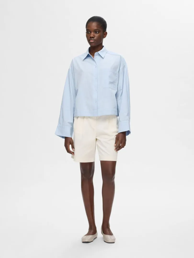 cropped_skjorte_1-1.webp Skjorter>SELECTED CROPPED SKJORTE Blue