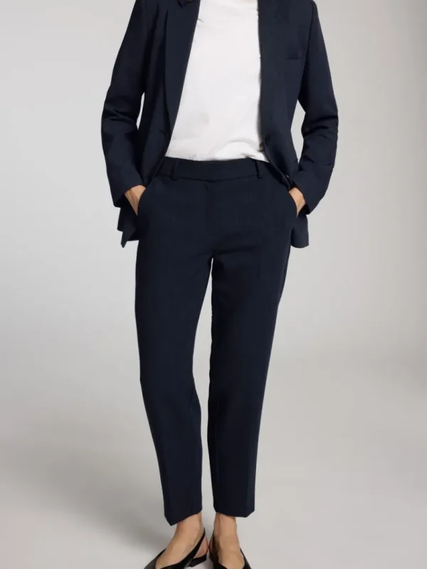 Bukser>SELECTED CROPPED TAPERED BUKSER Blue