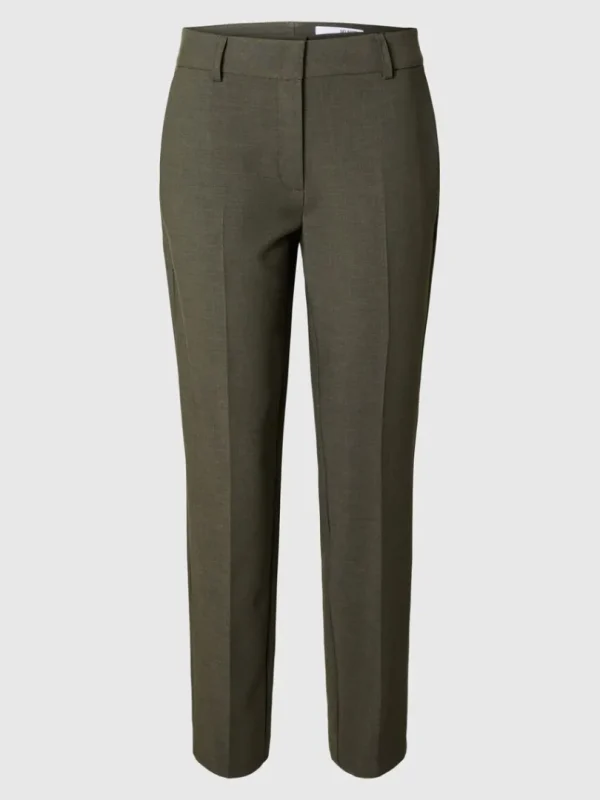 Bukser>SELECTED CROPPED TAPERED BUKSER Green