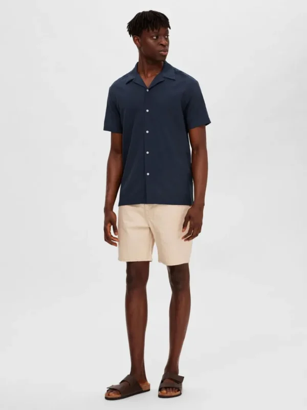 Skjorter>SELECTED CUBANSK KRAVE SKJORTE Blue