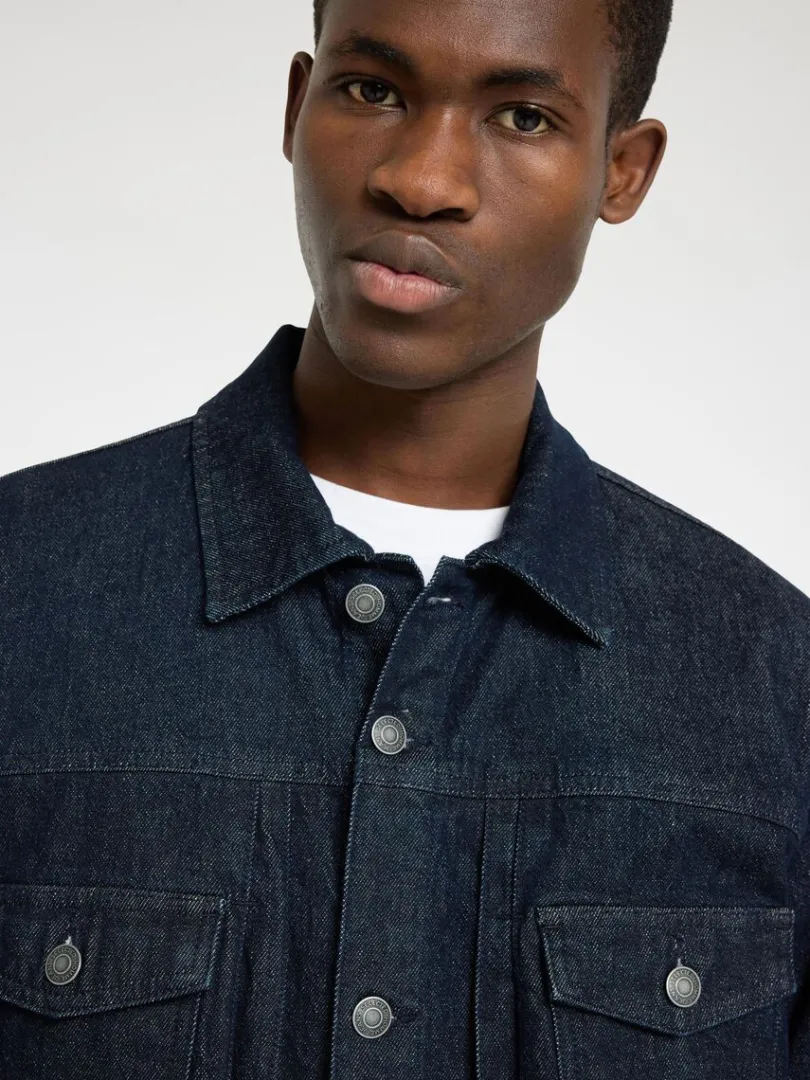 dark_wash_denimjakke_2.webp Overtøj>SELECTED DARK WASH DENIMJAKKE Blue