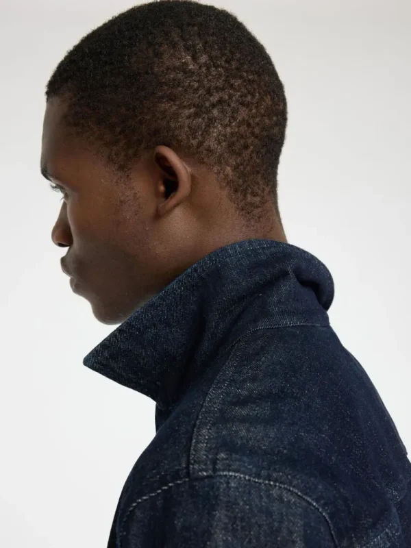 Overtøj>SELECTED DARK WASH DENIMJAKKE Blue