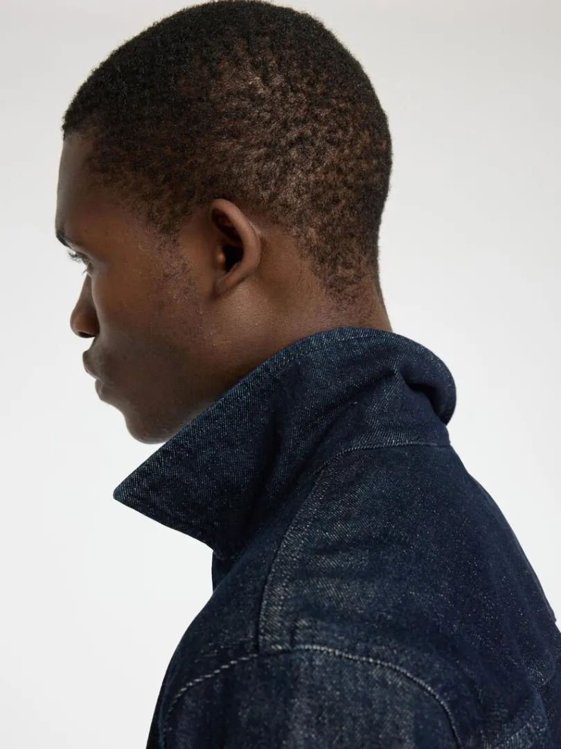 dark_wash_denimjakke_4.webp Overtøj>SELECTED DARK WASH DENIMJAKKE Blue