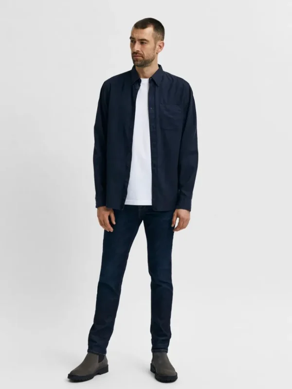 Jeans>SELECTED DARK WASH SLIM FIT JEANS Blue