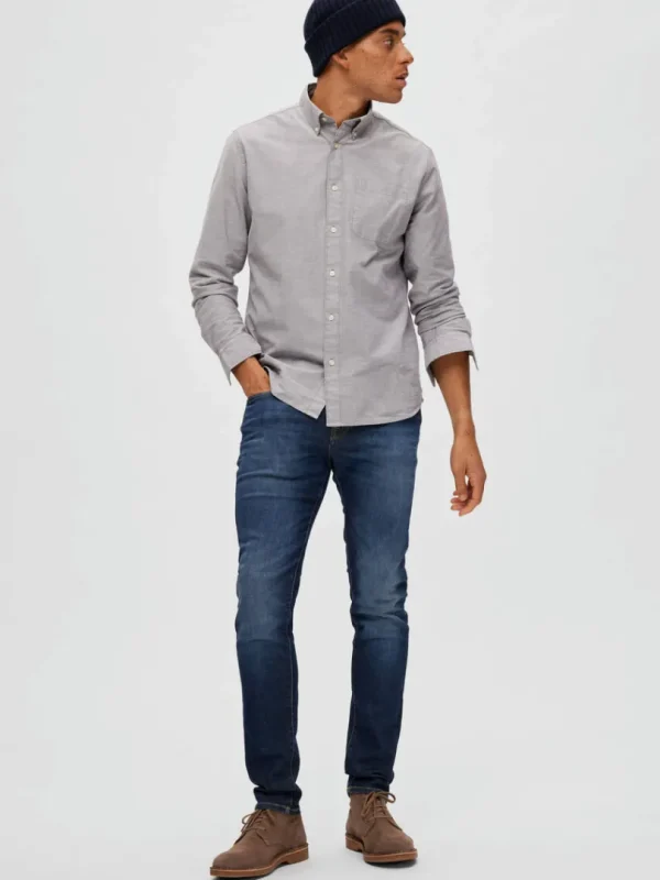Jeans>SELECTED DARK WASH SLIM FIT JEANS Blue