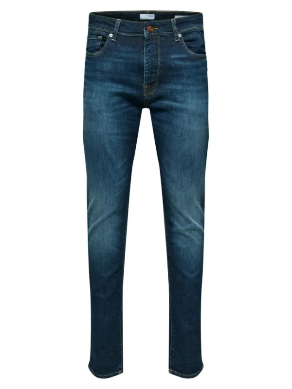 Jeans>SELECTED DARK WASH SLIM FIT JEANS Blue