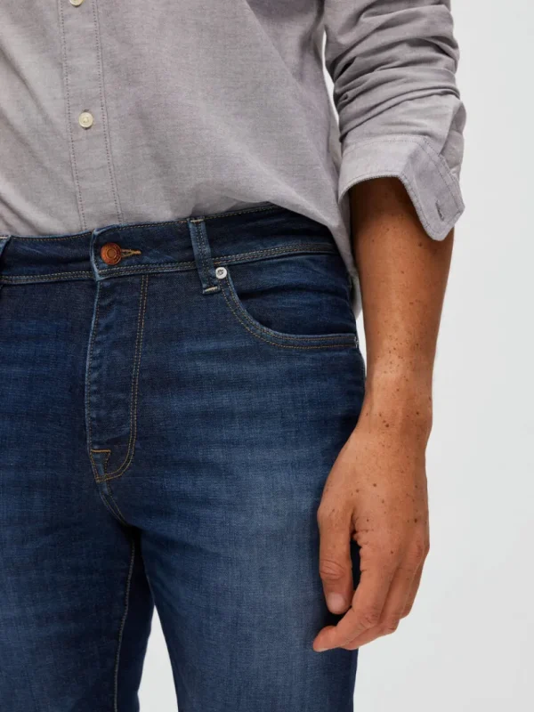 Jeans>SELECTED DARK WASH SLIM FIT JEANS Blue
