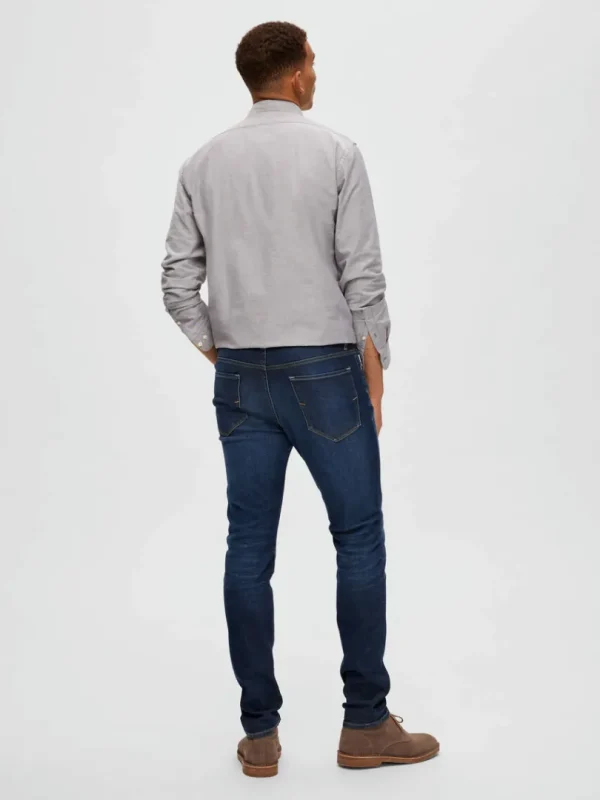 Jeans>SELECTED DARK WASH SLIM FIT JEANS Blue