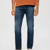 Jeans>SELECTED DARK WASH STRAIGHT FIT JEANS Blue