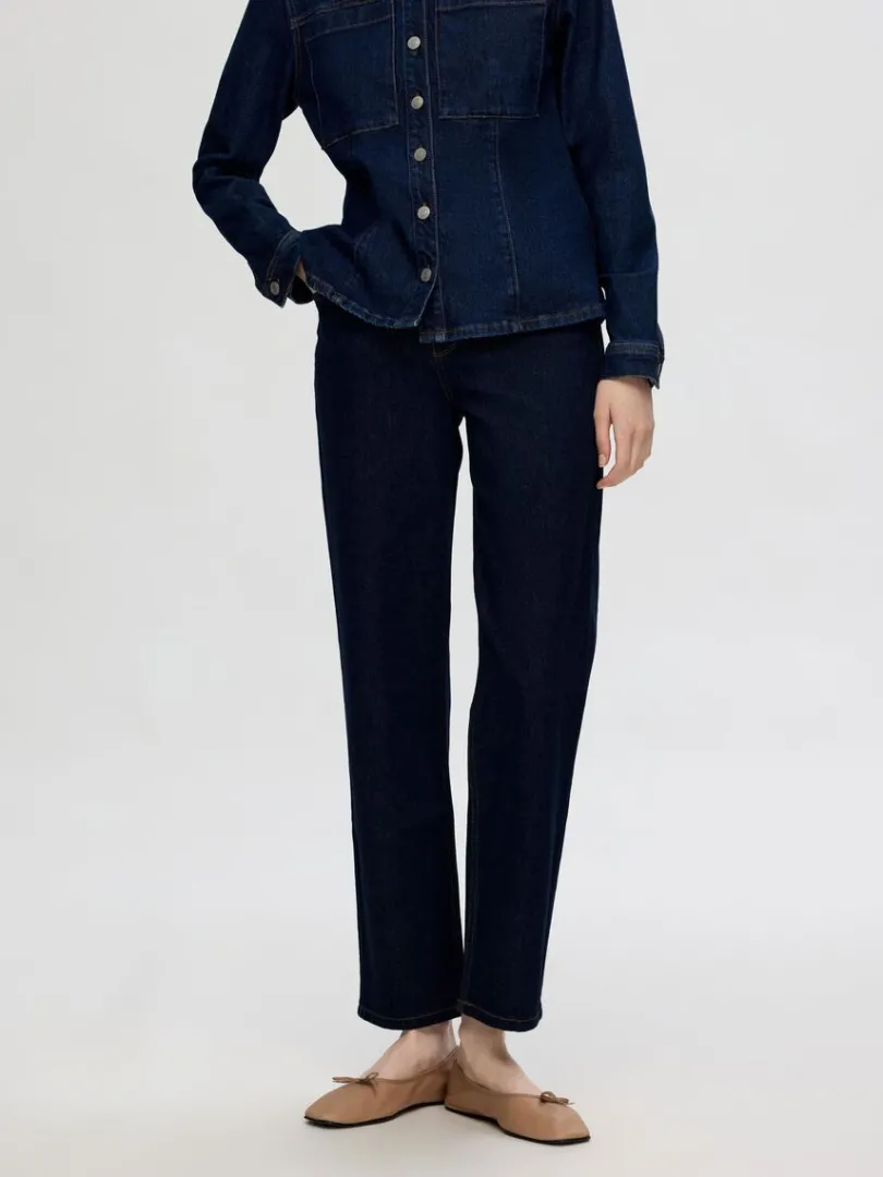 dark_wash_straight_fit_je_0.webp Jeans>SELECTED DARK WASH STRAIGHT FIT JEANS Blue