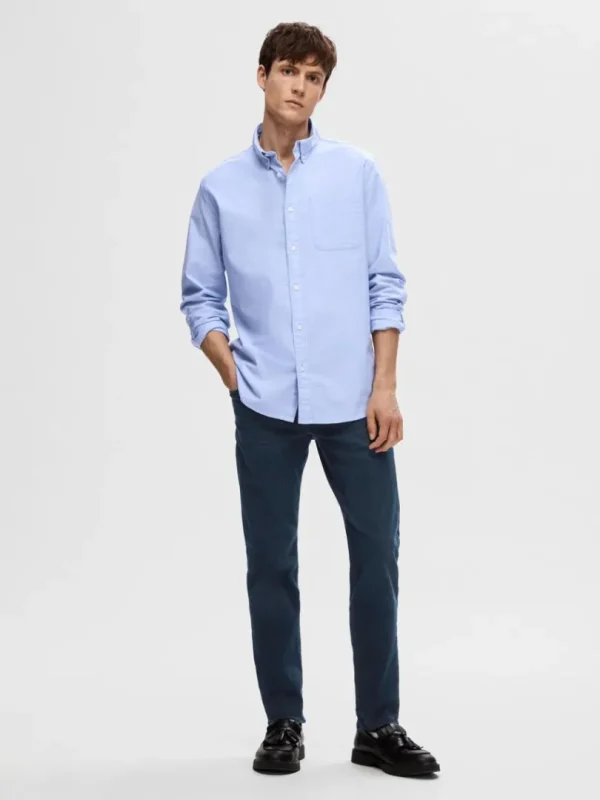 Jeans>SELECTED DARK WASH STRAIGHT FIT JEANS Blue