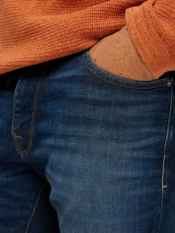 Jeans>SELECTED DARK WASH STRAIGHT FIT JEANS Blue