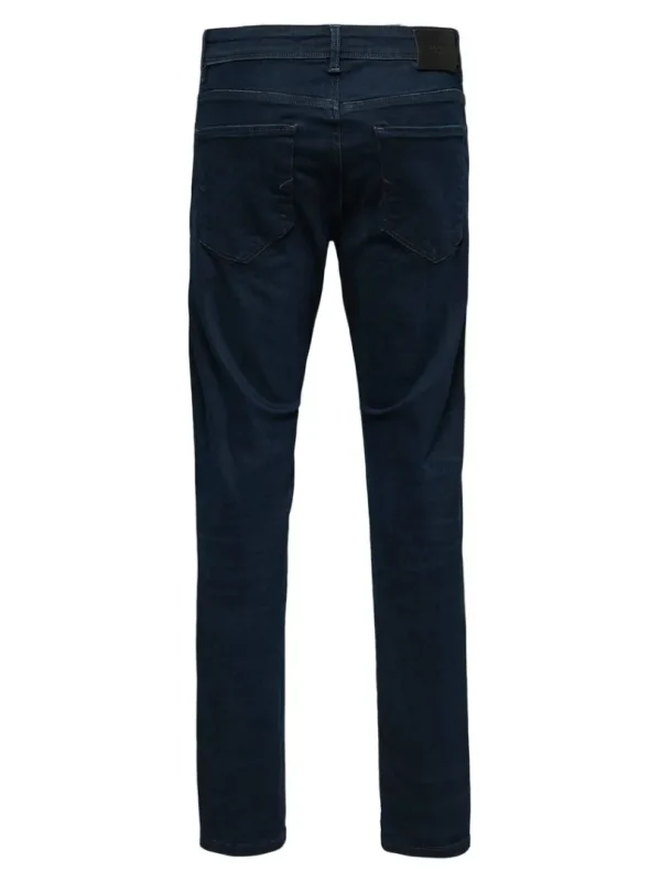 Jeans>SELECTED DARK WASH STRAIGHT FIT JEANS Blue