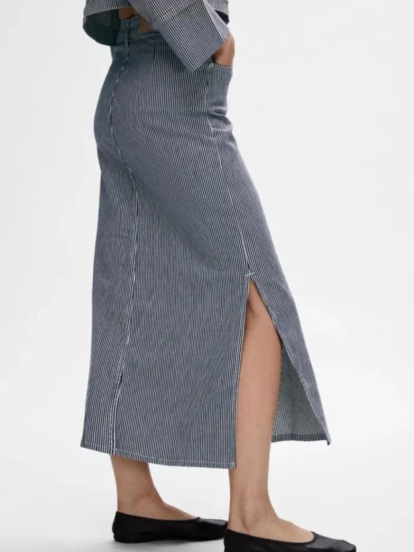 Nederdele>SELECTED DENIM MAXINEDERDEL Blue