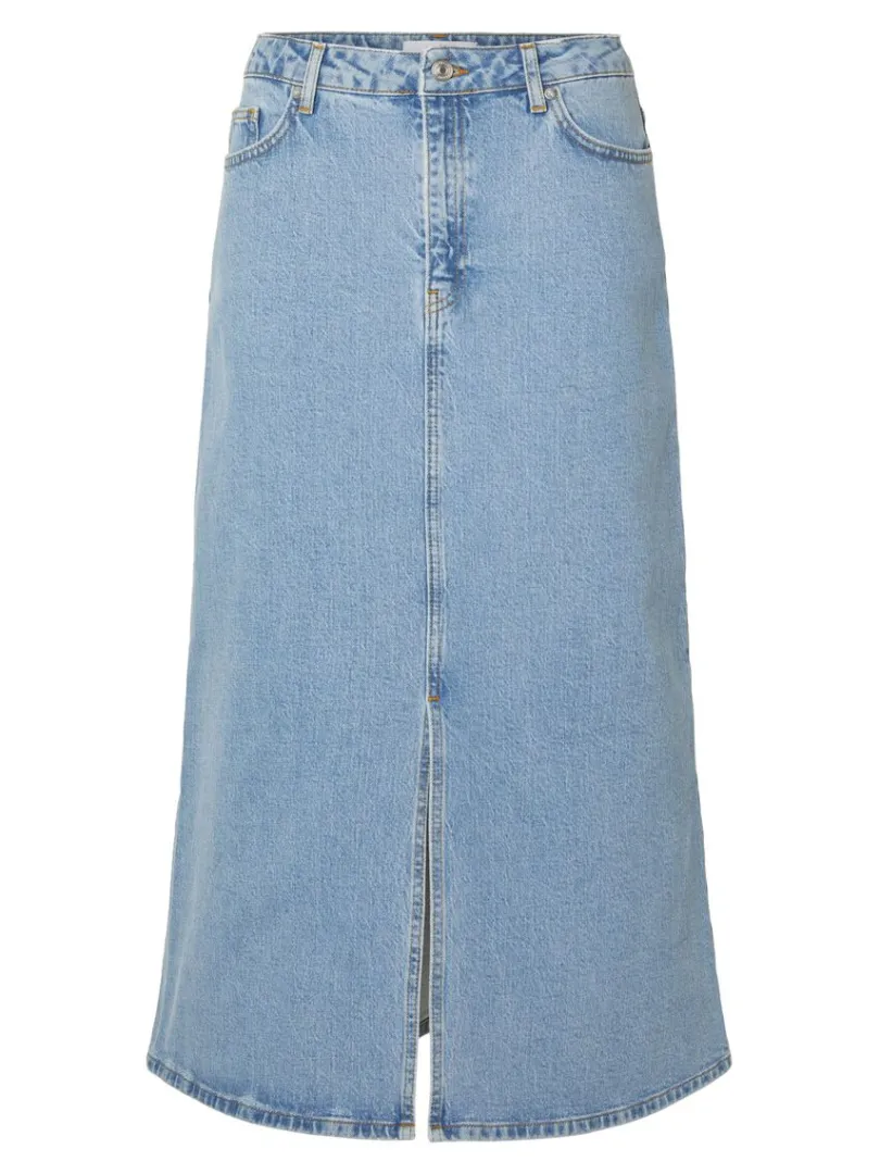 denim_midinederdel_0-4.webp Nederdele>SELECTED DENIM MIDINEDERDEL Blue