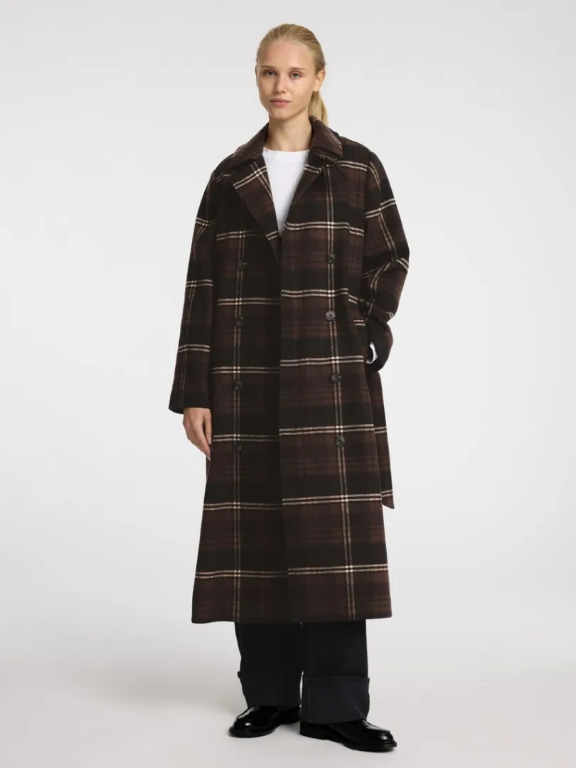 dobbeltradet_trenchcoat_0.webp Overtøj>SELECTED DOBBELTRADET TRENCHCOAT Brown