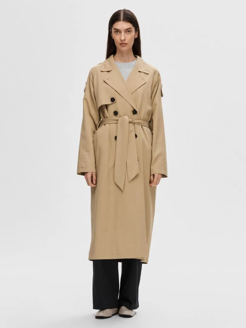 dobbeltradet_trenchcoat_1-1.webp Overtøj>SELECTED DOBBELTRADET TRENCHCOAT Brown