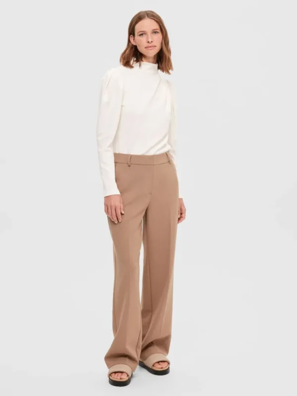 Toppe Og Bluser>SELECTED DRAPERET TOP White
