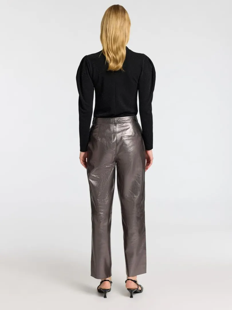 draperet_top_med_lange_rm_4-1.webp Toppe Og Bluser>SELECTED DRAPERET TOP MED LANGE ÆRMER Black