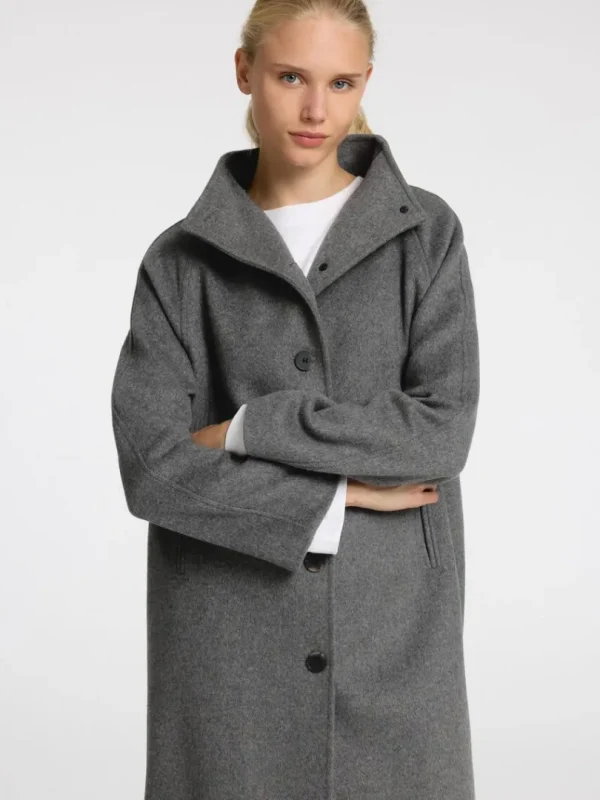 Overtøj>SELECTED ELEGANT FRAKKE Grey
