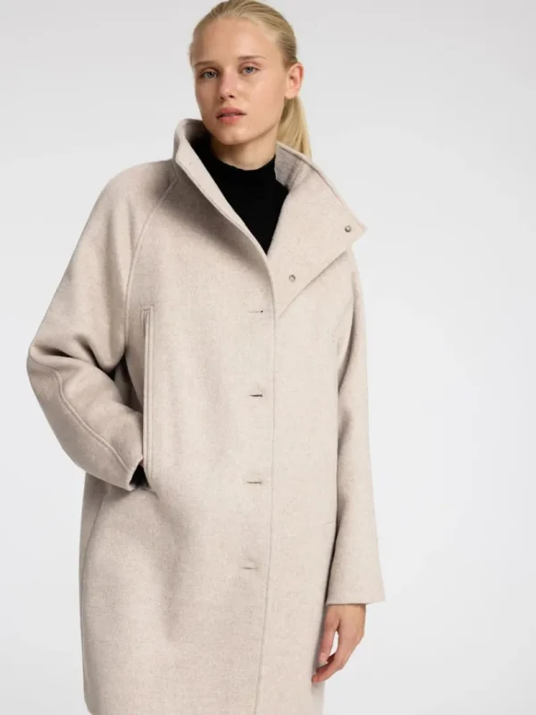 Overtøj>SELECTED ELEGANT FRAKKE Beige