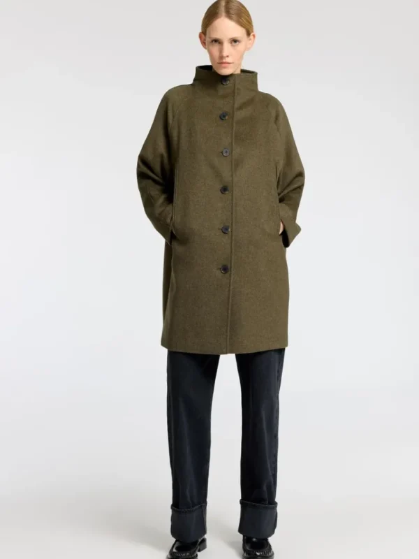 Overtøj>SELECTED ELEGANT FRAKKE Green