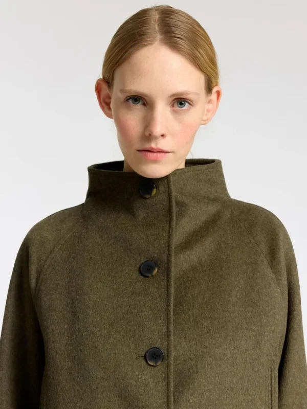 Overtøj>SELECTED ELEGANT FRAKKE Green