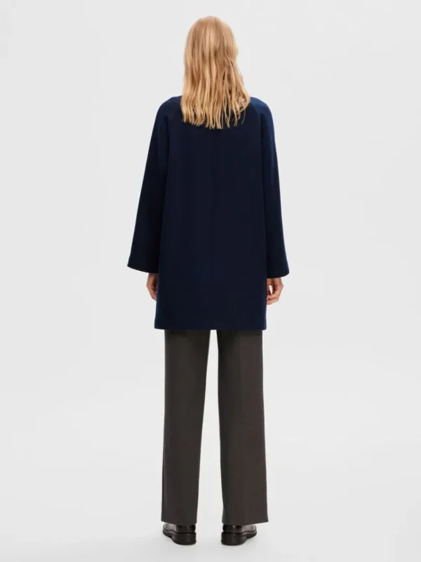 Overtøj>SELECTED ELEGANT FRAKKE Blue