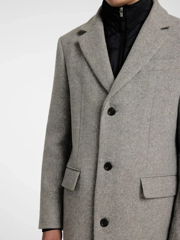 Overtøj>SELECTED ENKELTRADET 2-I-1 FRAKKE Grey