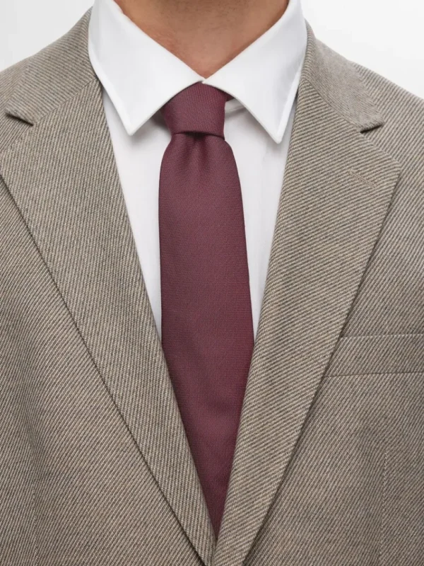 Accessories | Jakkesæt & Blazers>SELECTED ENSFARVET SLIPS Bordeaux