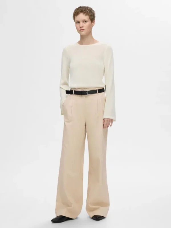 Bukser>SELECTED EXTRA WIDE FIT BUKSER Beige