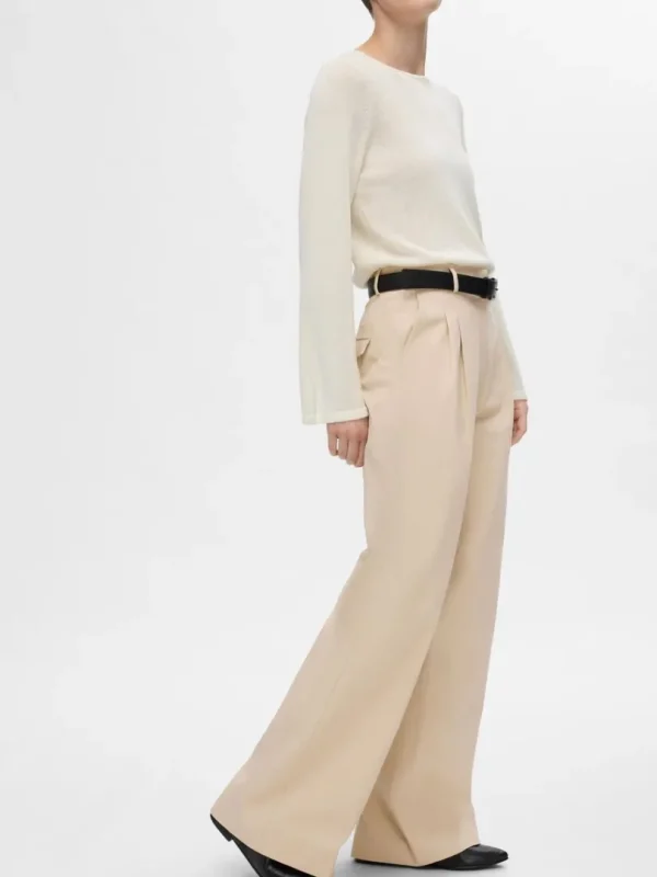 Bukser>SELECTED EXTRA WIDE FIT BUKSER Beige