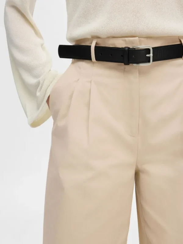 Bukser>SELECTED EXTRA WIDE FIT BUKSER Beige