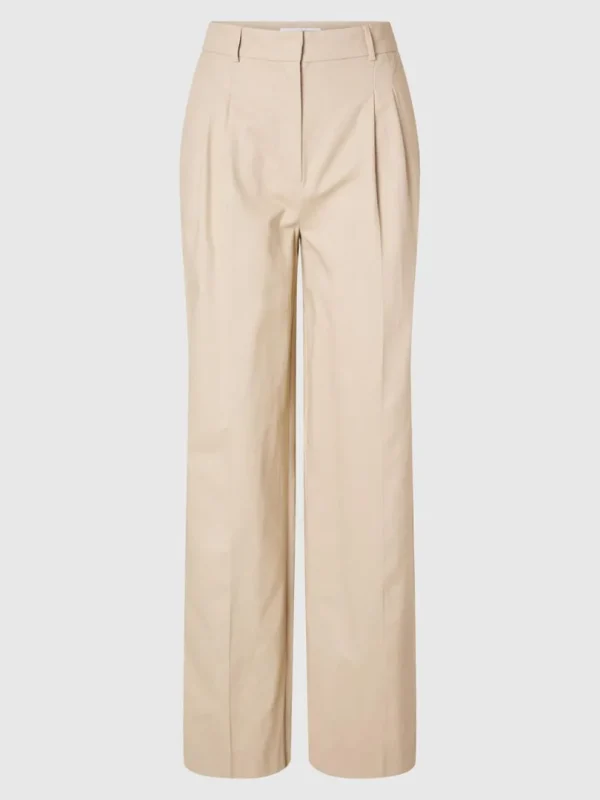 Bukser>SELECTED EXTRA WIDE FIT BUKSER Beige