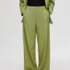 Bukser>SELECTED EXTRA WIDE LEG HABITBUKSER Green