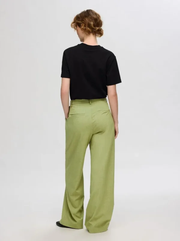 Bukser>SELECTED EXTRA WIDE LEG HABITBUKSER Green