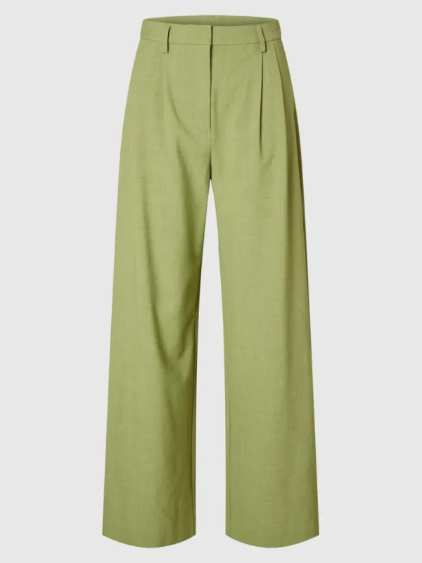 Bukser>SELECTED EXTRA WIDE LEG HABITBUKSER Green