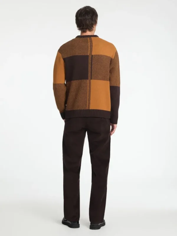 Strik>SELECTED FARVEBLOK SWEATER MED RUND HALS Coloured