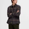 Skjorter>SELECTED FLANNEL OVERSHIRT Brown