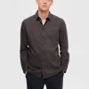Skjorter>SELECTED FLANNEL OVERSHIRT Grey