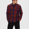 Overtøj | Skjorter>SELECTED FLANNEL OVERSHIRT Coloured