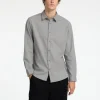 Skjorter>SELECTED FLANNEL OVERSHIRT Grey