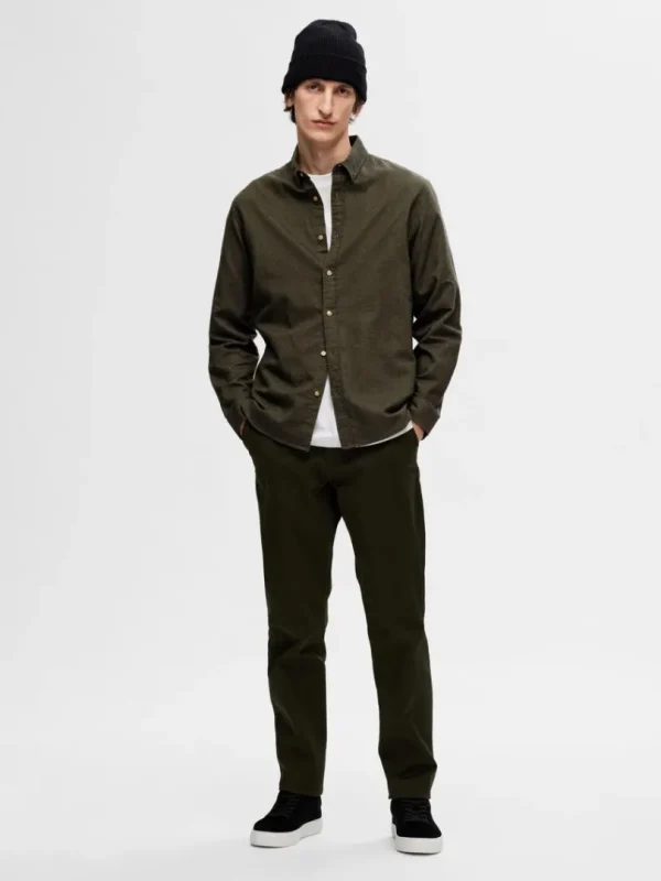 Skjorter>SELECTED FLANNEL OVERSHIRT Green