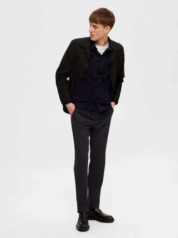 Skjorter>SELECTED FLANNEL OVERSHIRT Blue