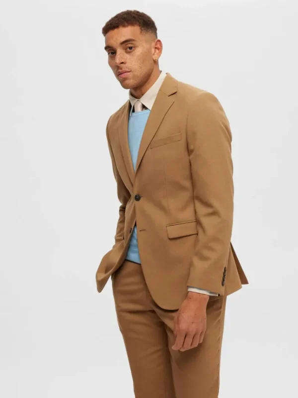 Skjorter>SELECTED FLANNEL OVERSHIRT Beige