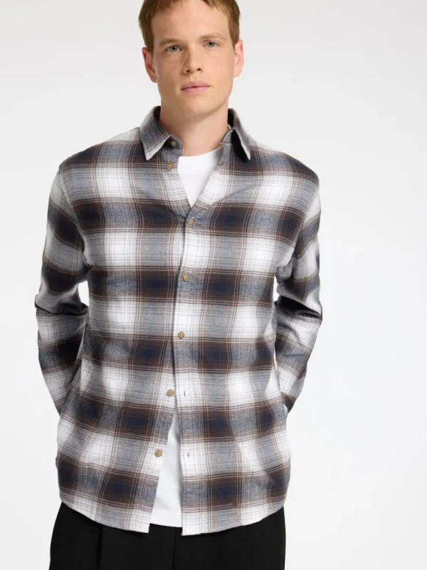 Skjorter>SELECTED FLANNEL OVERSHIRT Coloured