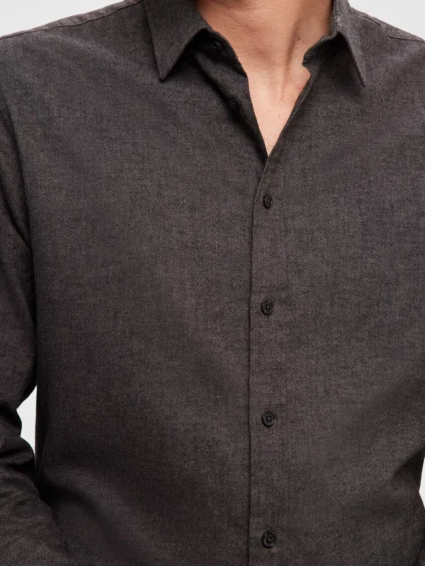 Skjorter>SELECTED FLANNEL OVERSHIRT Grey