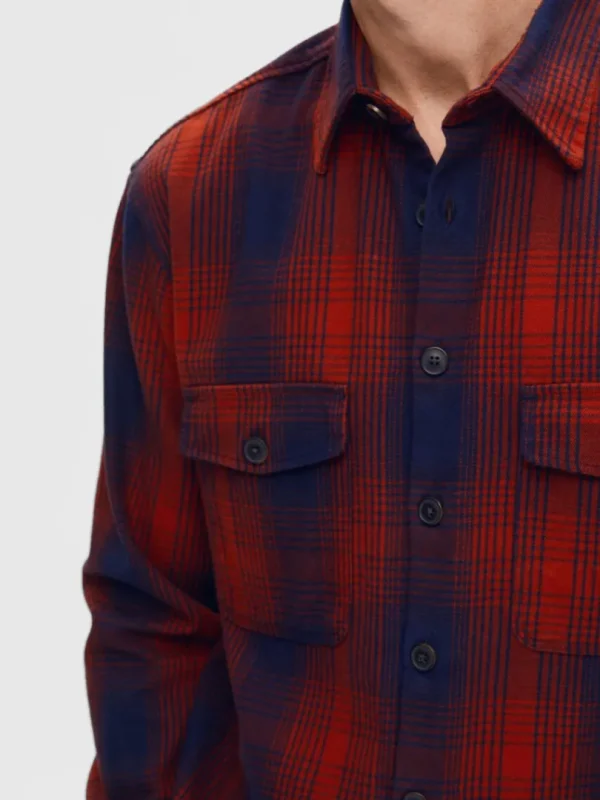 Overtøj | Skjorter>SELECTED FLANNEL OVERSHIRT Coloured