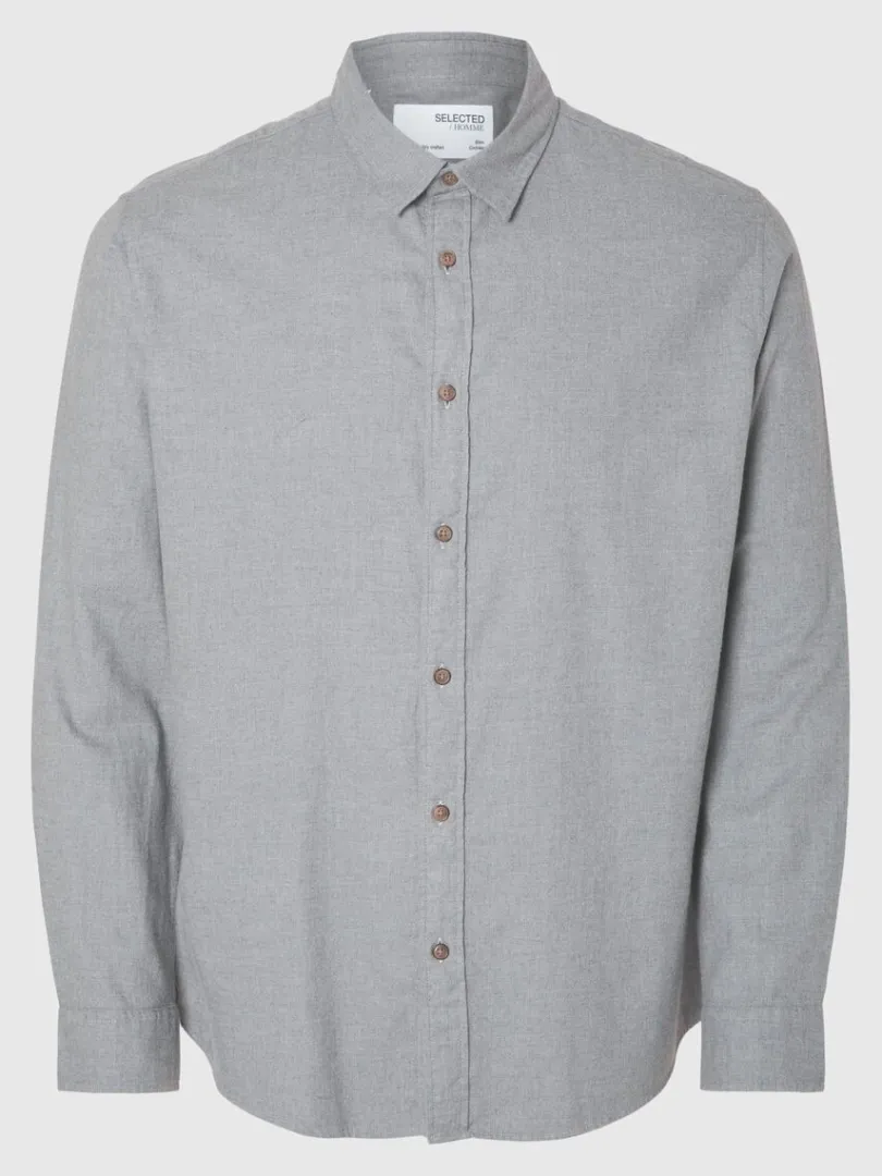 flannel_overshirt_4-5.webp Skjorter>SELECTED FLANNEL OVERSHIRT Grey