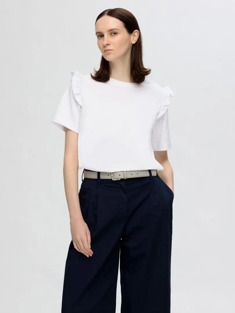 flset_tshirt_0-1.webp T-shirts>SELECTED FLÆSET T-SHIRT White